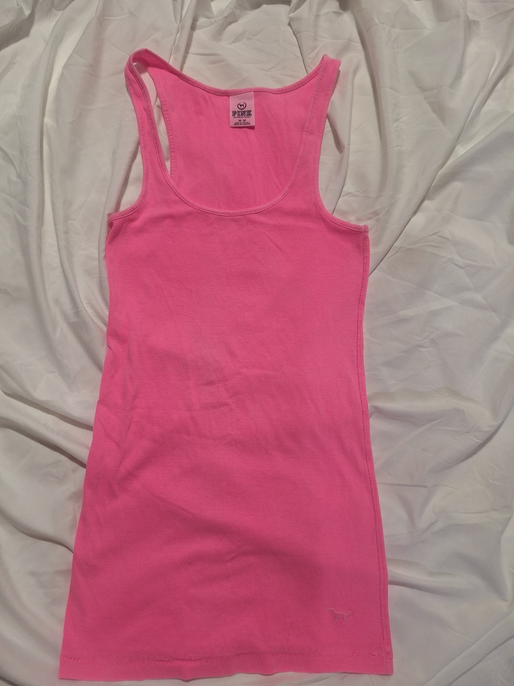 PINK Victoria's Secret Racerback Tank Top - Bright Pink